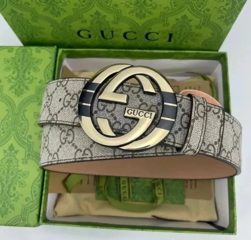 Louis Vuitton Louis Vuitton Damier Ebene Belt Beige thumb 9