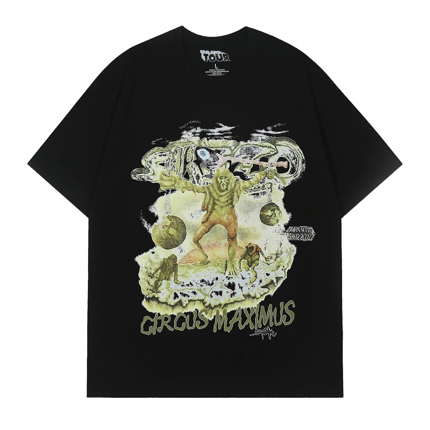 Travis Scott Travis Scott Circus Maximus Black T-Shirt Black