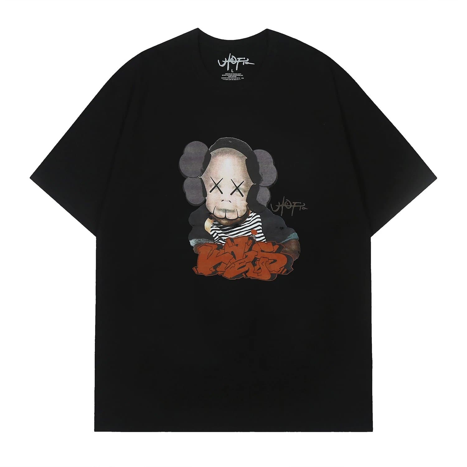 UFOFIC UFOFIC Black KAWS Collaboration T-Shirt Black