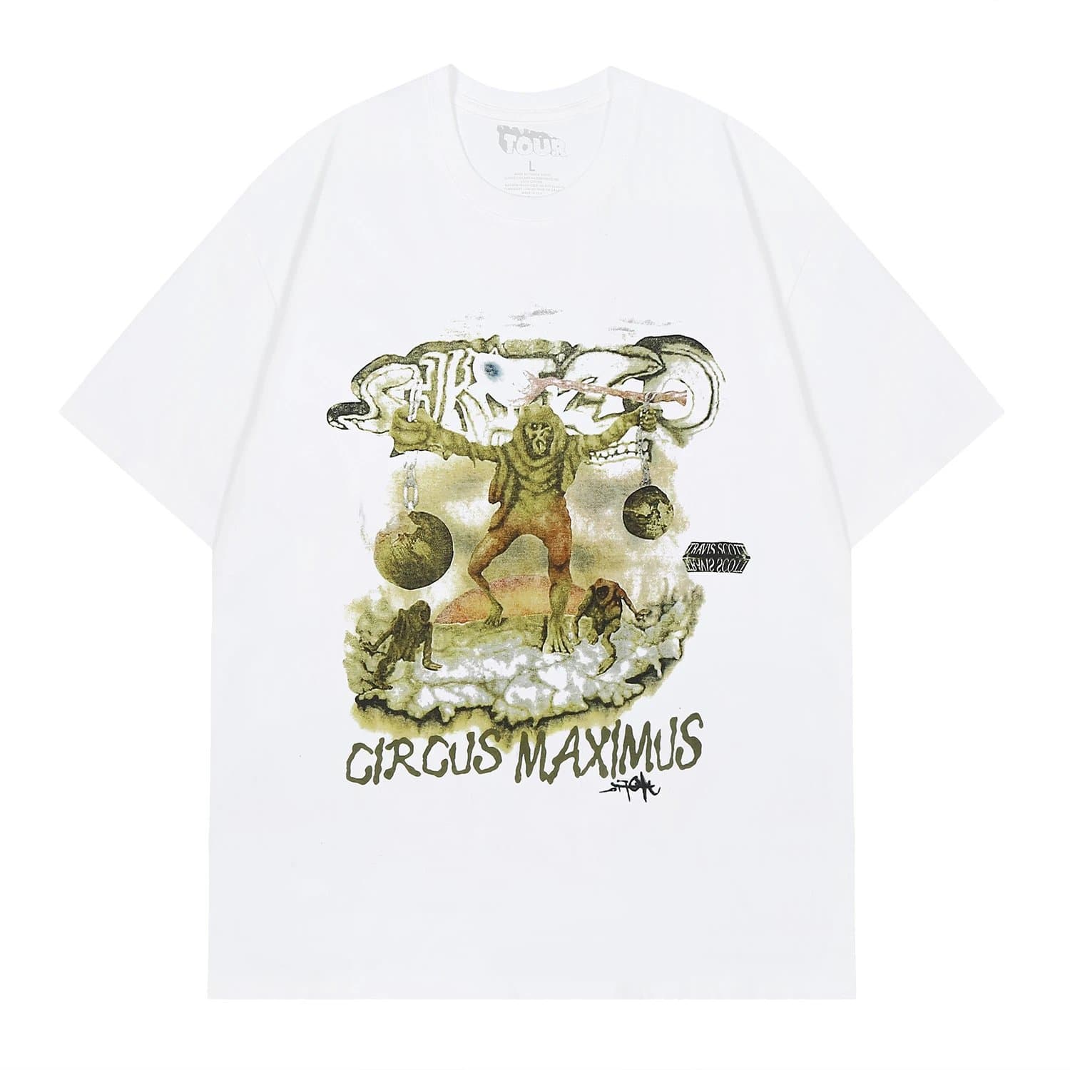 Tour Tour Circus Maximus White Graphic T-Shirt White