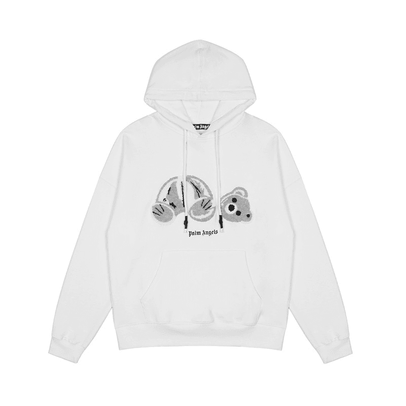 Palm Angels Palm Angels White Bear Hoodie White