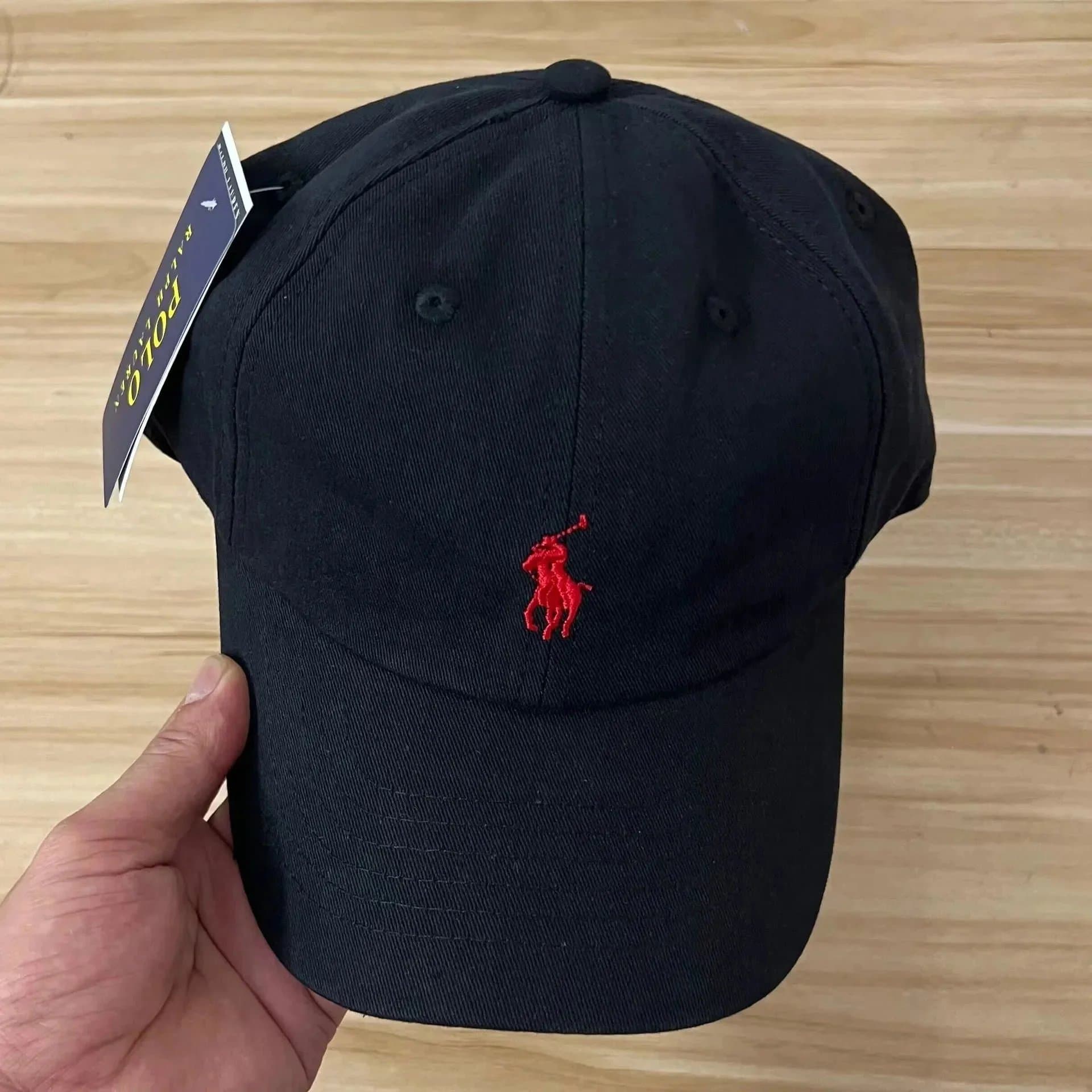 Polo Ralph Lauren Polo Ralph Lauren Classic Black Cap with Red Pony Logo Black