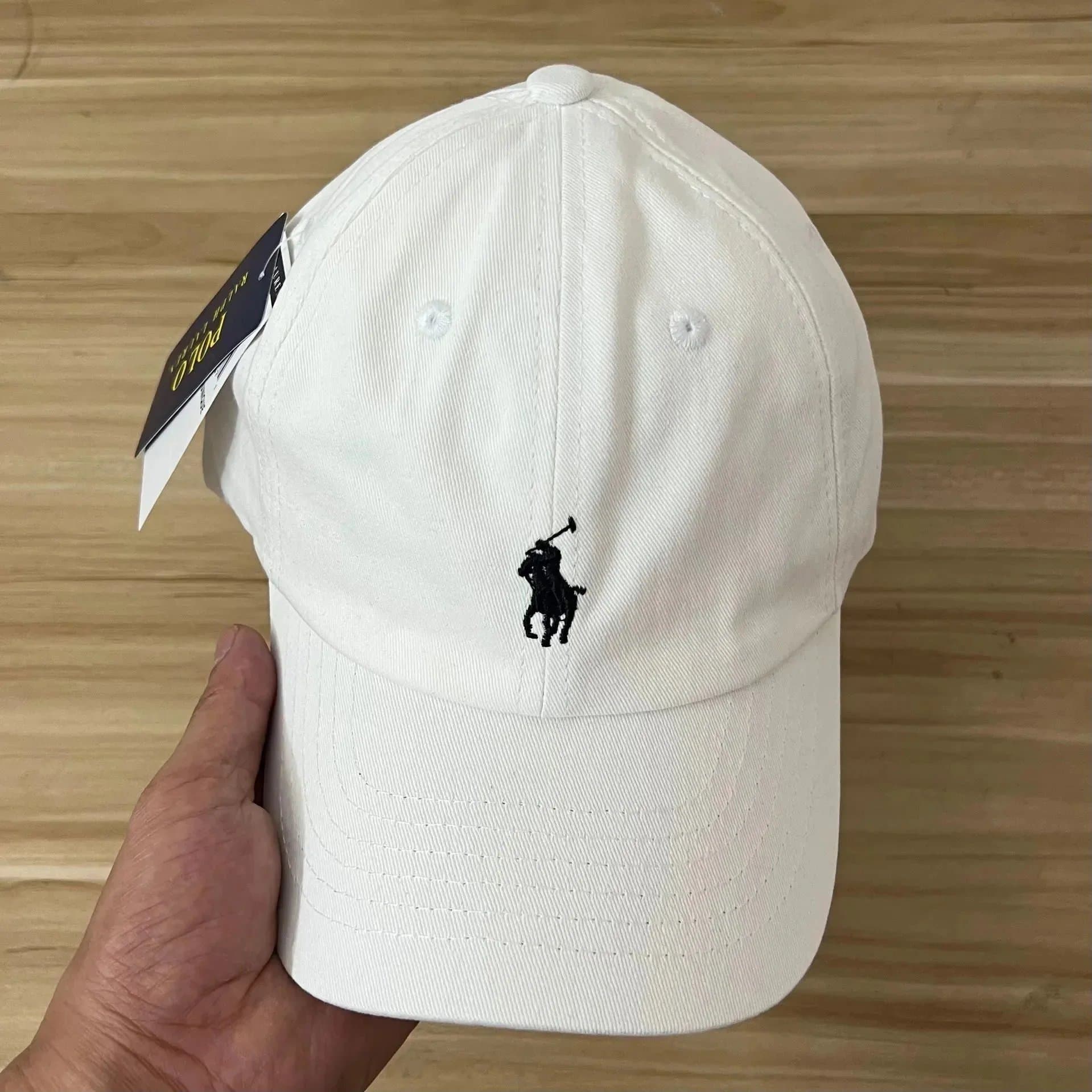 Polo Ralph Lauren Polo Ralph Lauren White Classic Cap with Black Pony Logo White