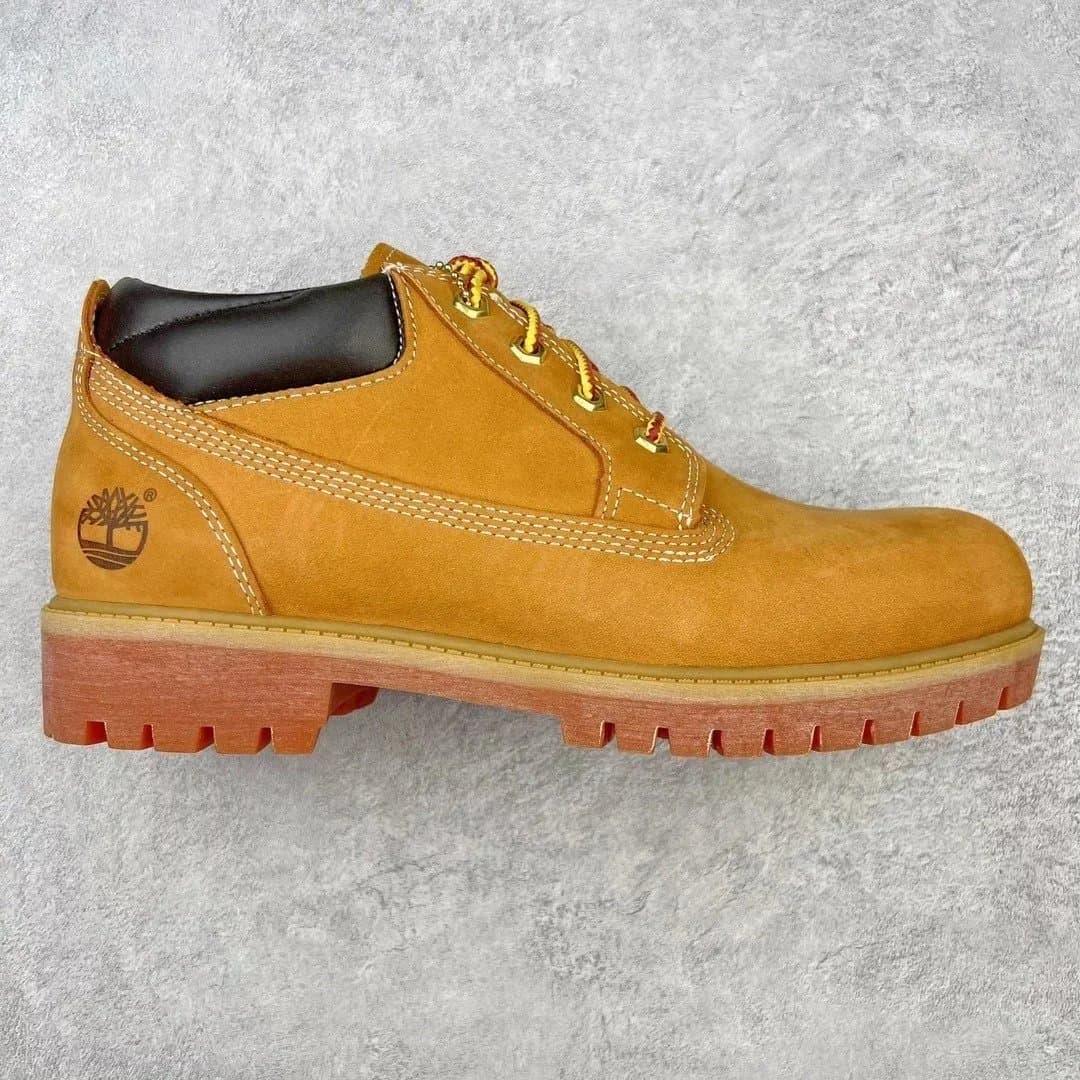 Timberland Timberland Yellow Leather Boots Brown