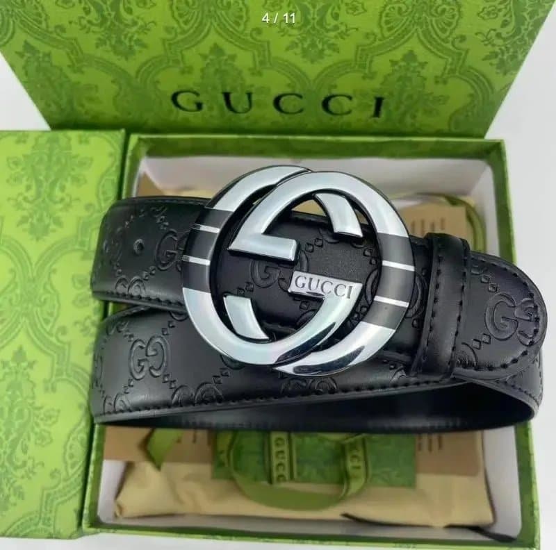 Louis Vuitton Louis Vuitton Damier Ebene Belt Beige thumb 11