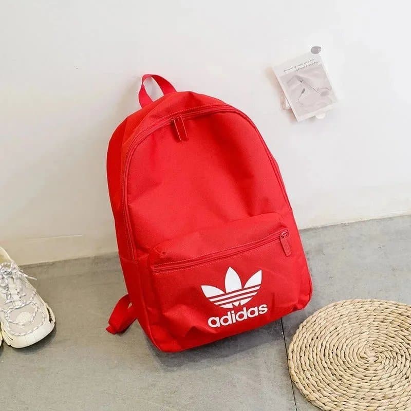 Adidas Adidas Red Backpack with White Logo Red